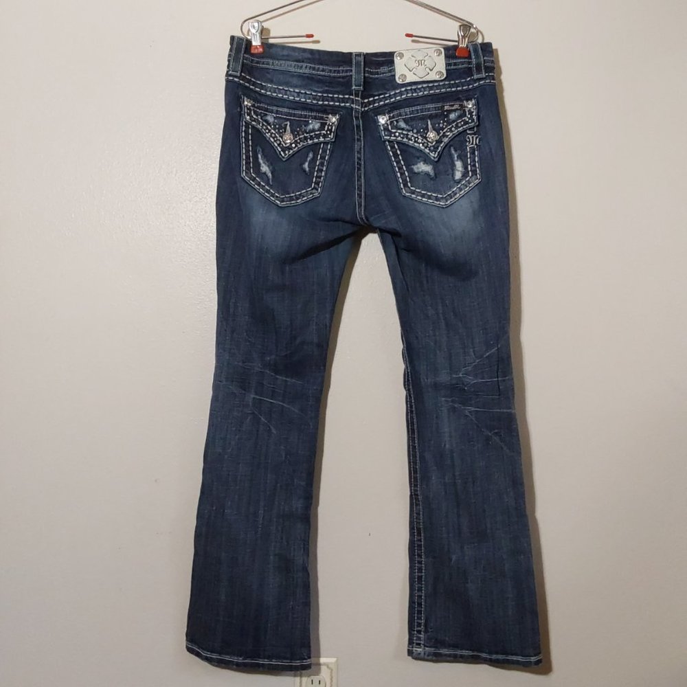 Miss Me Women's Boot Cut Jeans - Dark Blue